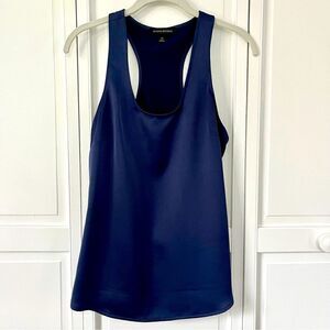 Banana Republic SL Carter Scoop Neck Racerback Tank Preppy Navy Size XS